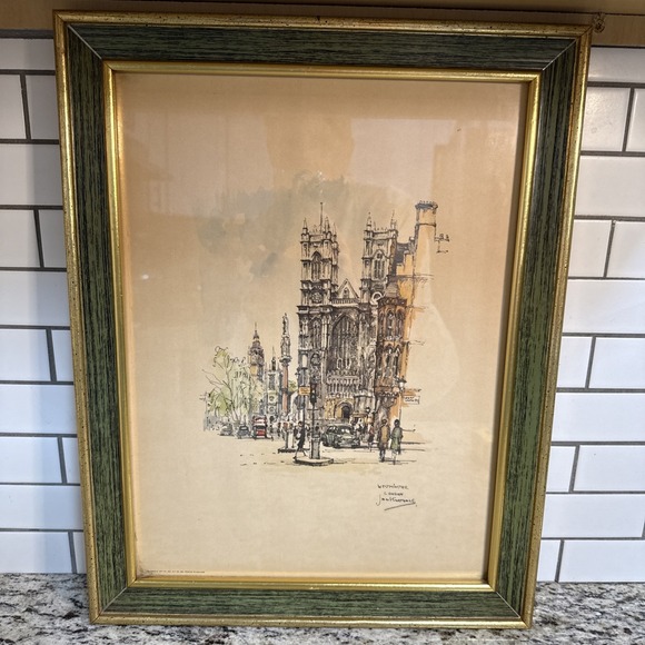 Lot Vtg St. Paul's Cath. Westminster Windsor Castle Jan Korthals Donald Art Co - Picture 4 of 8